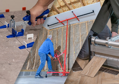 Tools for indoor projects from floors to walls to ceilings