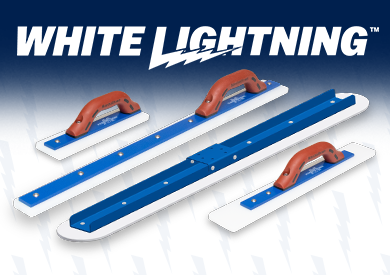 MARSHALLTOWNWhite Lightning™ Hand Floats, Tapered Darby and Bull Float Blade